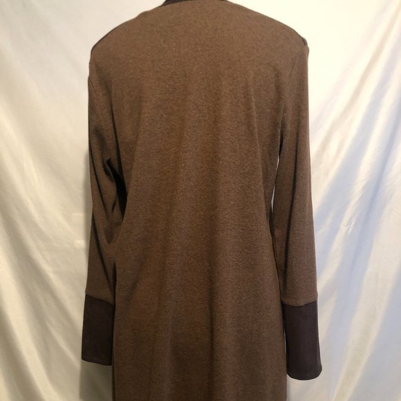 Rafaella Zip Front Duster/Tunic Cardigan - Picture 2 of 6